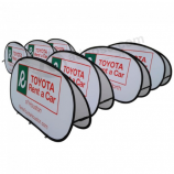 Outdoor oval horizontal Pop up A frame Toyota advertising banners