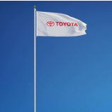 Wind flying custom made Toyota flags Toyota Logo Pole Signs