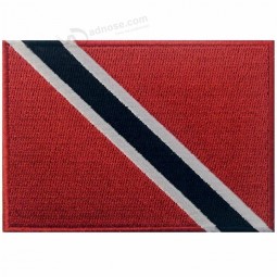 Trinidad and Tobago Flag machine Embroidered Patch Caribbean Iron On Sew On National Emblem,badge,emblem,jacket,uniform,shirts