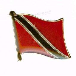 Trinidad and Tobago country flag lapel pin