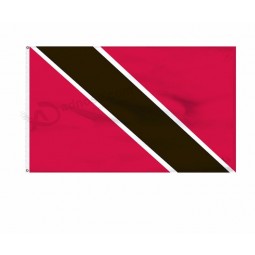 Custom all country logo national Trinidad and Tobago flags polyester , custom bunting flag