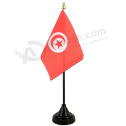 Factory direct sale polyester Tunisia desk flags