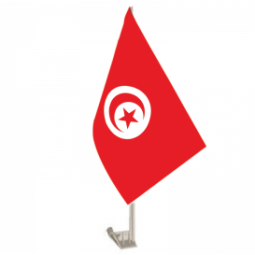 Promotional Screen Printed Tunisia National Car Flag