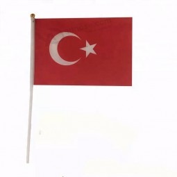 Turkije hand vlag promotie Turkije hand gehouden vlag met paal
