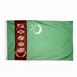 Good quality polyester Turkmenistan country flag manufacturer