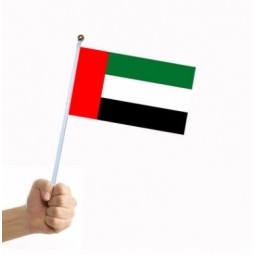 Fast Delivery Custom Size Hand Held UAE Flags,UAE hand flag