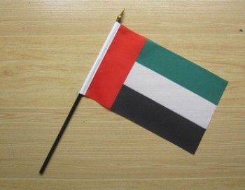 アラブ首長国連邦の手の旗が付いている昇進のプラスチックホルダー