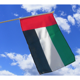 polyester UAE lebanon hand waving flag