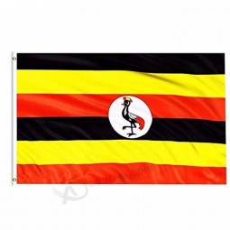 Nylon fabric 3*5ft DROP SHIPPING Uganda Flag