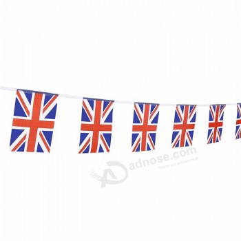 polyester vlag reclame aangepaste uk bunting string vlag