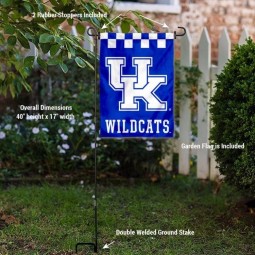 Polyester Kentucky UK Wildcats Garden Flag and Holder