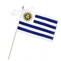 Football World Cup Fans 14X21cm Uruguay Hand Held Flag