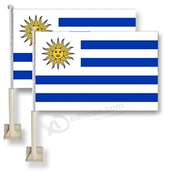 Fast delivery cheap stock Uruguay Car Window Flag