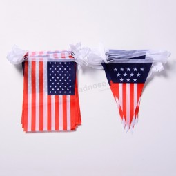Party Decoration American Independence Day USA Swallowtail Flag Bunting Garland Flag