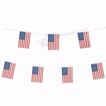 100% polyester USA bunting flag wholesale