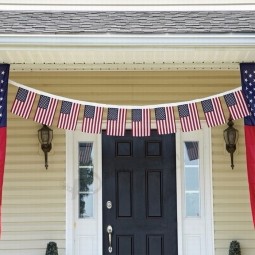USA Fan Bunting Flag American US Bunting Flag for national day