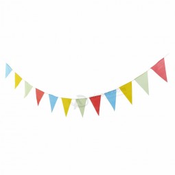 Colorful Bunting Flag Hanging Triangle Flag Size