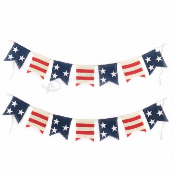 United States decoration july 4th pennant banner