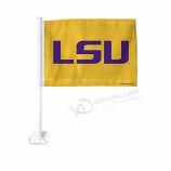 LSU Car Window Flag With Good Quality Custom Car Hood Flag