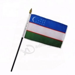 Uzbekistan Turkmenistan Afghanistan hand flags