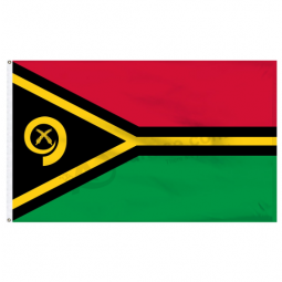Printed Vanuatu National Country Banner Flag of Vanuatu