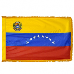 Polyester Venezuela national tassel flag for hanging
