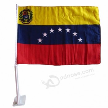 両面ベネズエラ旗車と小さな車の窓の旗