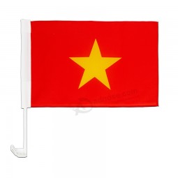 Wholesales 12x18inch Digital Printed Polyester Vietnam Car Window Flags