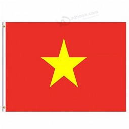 2019ベトナム国旗3x5 FT 90x150cmバナー100dポリエステルカスタムフラグメタルグロメット