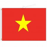 2019ベトナム国旗3x5 FT 90x150cmバナー100dポリエステルカスタムフラグメタルグロメット