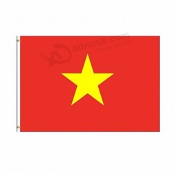 Company logo Full Printing Decoration 3X5 Vietnam Flag, Celebration Custom Vietnam Flag