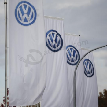 reclame volkswagen rechthoek straat paal vlag print volkswagen banner