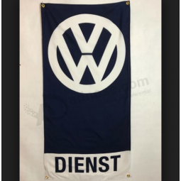 Custom Printing Polyester Volkswagen Logo Advertising Banner