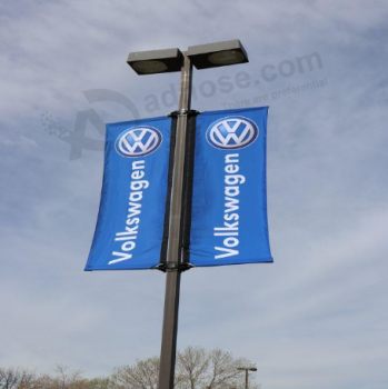 напечатанное знамя флага полюса улицы логоса volkswagen для рекламы