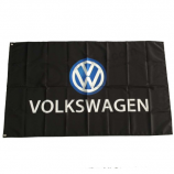 Factory custom 3x5ft polyester Volkswagen advertising banner flag