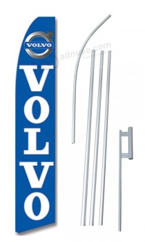 neoplex - полный комплект флагов «volvo» - включает в себя 12-метровый деловой флаг из перьев с перьями и 15-футовый фл