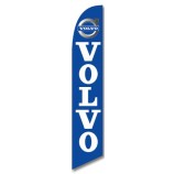 12ft x 2.5ft Volvo Feather Banner Flag - FLAG ONLY - LIMITED TIME OFFER