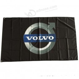 Volvo Flags Banner 3X5FT-90X150CM 100% Polyester,Canvas Head with Metal Grommet,Used both Indoors and Outdoors