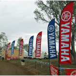 vliegende yamaha reclame swooper vlag met aluminium paal