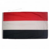 금관 악기 밧줄 고리 폴리 에스테 국기를 가진 고품질 3x5 FT 예멘 깃발을 훔쳐라