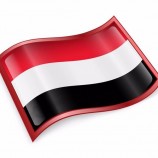 Custom national flag of Yemen country flags