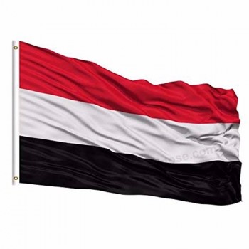 высокое качество вязаный полиэстер открытый флаг Йемена