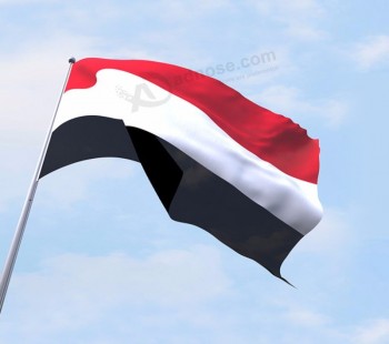 예멘 국기 다른 나라의 100 % 폴리 에스터 국기