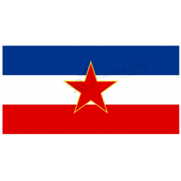 Oude vlag van Joegoslavië 3 X 5 ft. Standaard met hoge kwaliteit