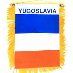 полиэстер югославия национальный автомобиль подвесное зеркало флаг
