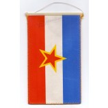 PENNANT - SFR YUGOSLAVIA NATIONAL FLAG - VINTAGE PENNANT FROM 1980'S