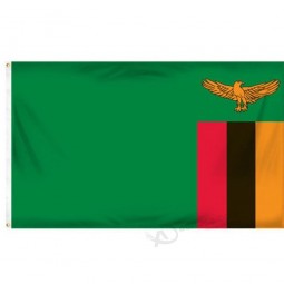Custom Design 3x5ft National Zambia Flag Durable Polyester