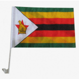 digitaal geprinte custom nationale zimbabwe autoraam clip vlaggen