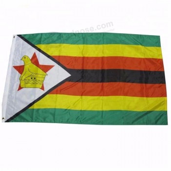 National Country Zimbabwe Flag Zimbabwe Polyester Banner