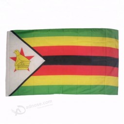 국가 짐바브웨 국기 배너 야외